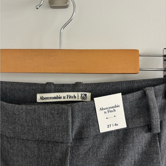 Abercrombie & Fitch womens grey tailored wide leg pant - Picture 5 of 5